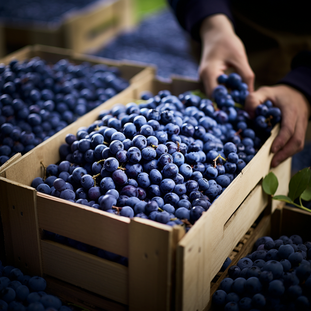 boxing blueberries