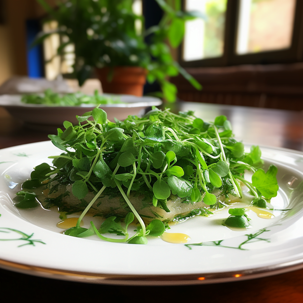 Watercress on toast